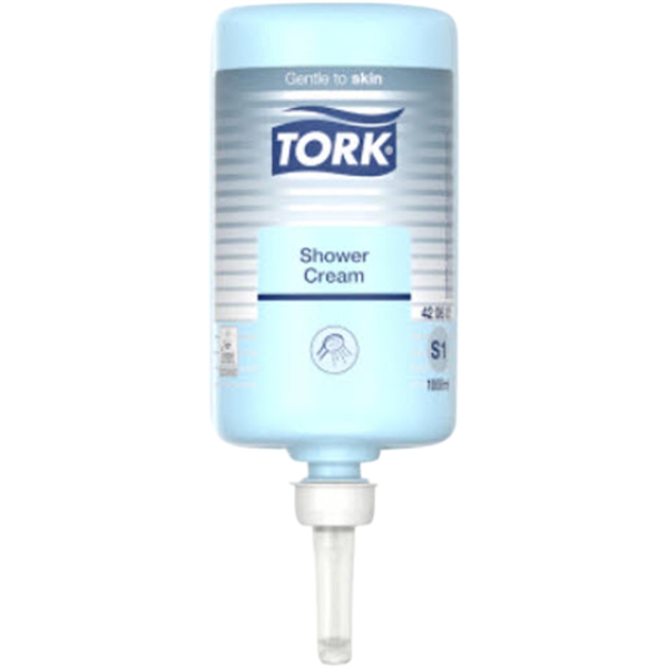 Shower gel, Tork, 1000 ml, S1, refill, med parfume, 6 stk/krt