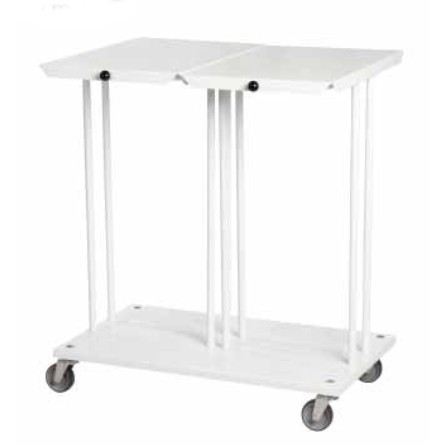 Dobbelt affaldsstativ med lÃ¥g, 2 x 110 liter cleanstep.dk Udendørs skraldespandsstativ
