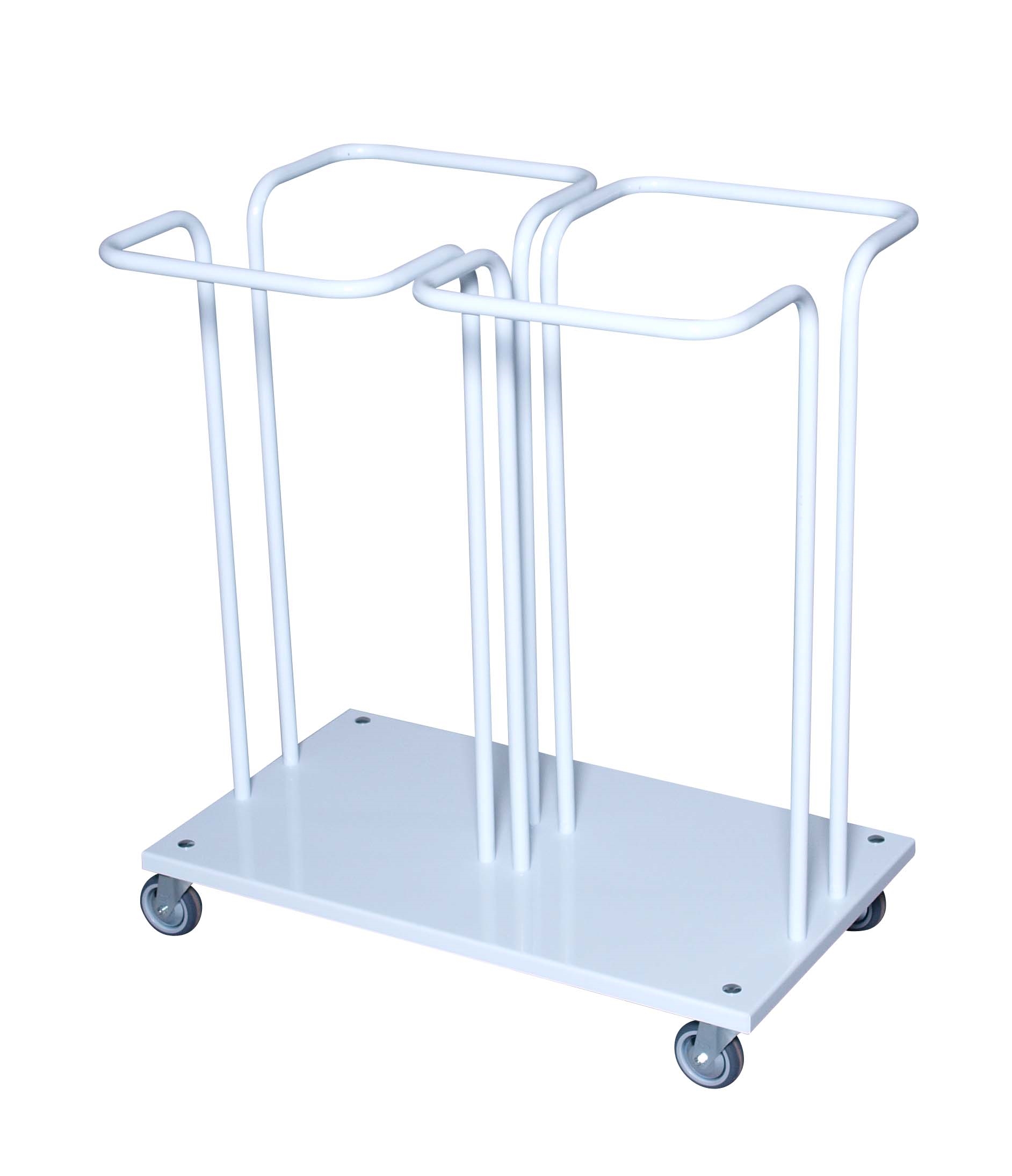 Dobbelt affaldsstativ 2 x 110 liter cleanstep.dk Udendørs skraldespandsstativ