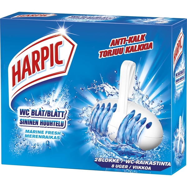 Harpic WC-blåt 2-pak