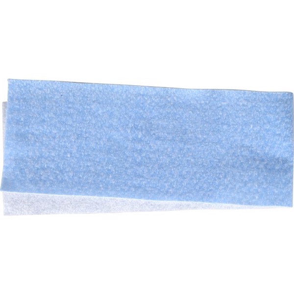 Engangsmoppe, blå, polyester/PE, 60 cm 500stk/krt