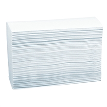 Håndklædeark, Neutral, 2-lags, hvid, 20,60 cm x 24 cm, 4000 ark