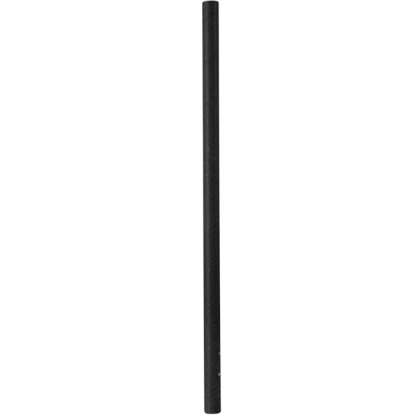 Sugerør, 2000 stk, 25cm, Ø8mm, sort, papir
