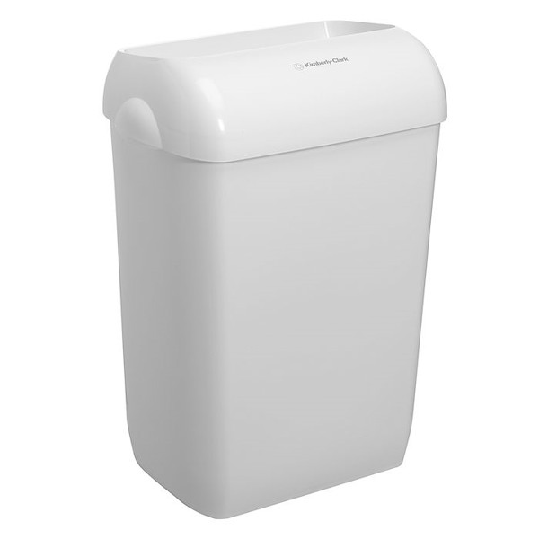 Affaldsspand KimberlyClark 50 l, hvid til vægmontering