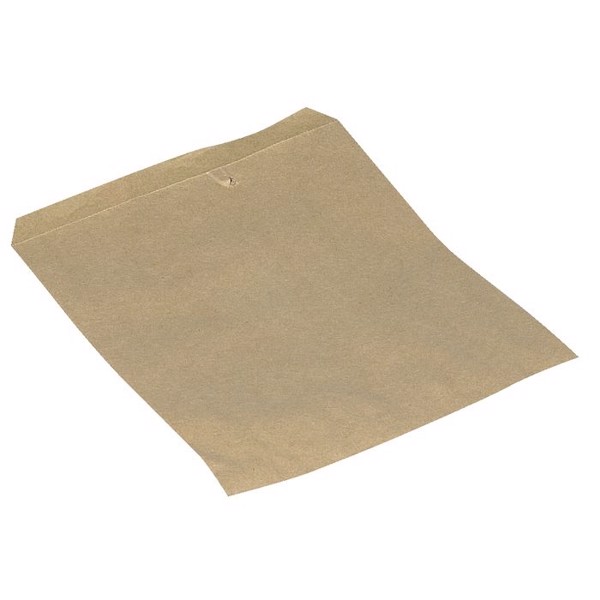 Brødpose, 21,5x17cm, 40 g/m2, brun, papir, uden rude, engangs 1000stk