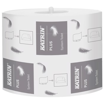 Katrin Toiletpapir Plus system, 2 lags, hvid, 36 stk/kolli