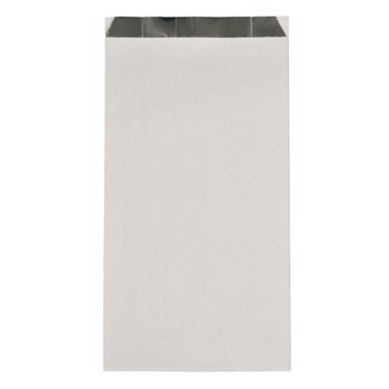 Grillpose, 29x16x5,5cm, 60 g/m2, hvid, papir/aluminium, med sidefals 1000stk