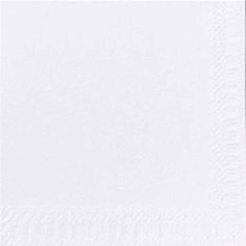 Duni Tissue serv. 2-lags 24x24 cm  1/4 fold hvid 2400stk