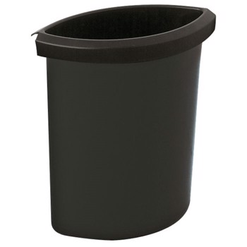 Indsats, 6 l, sort, til rund affaldsspand b:25cm H:31,5cm