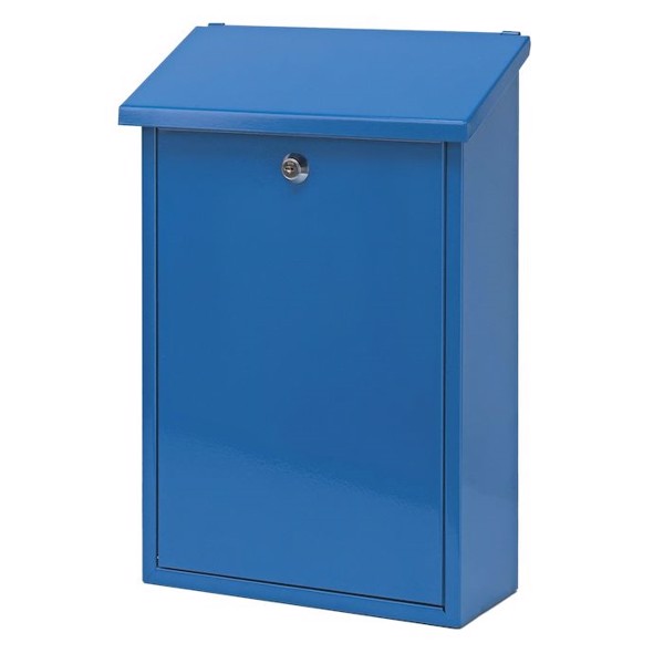Postkasse, Toledon, 12x27x40cm, blå