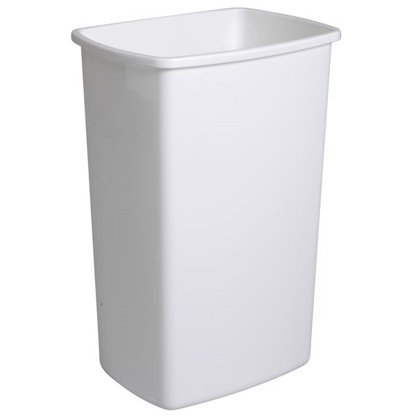 Affaldsspand, 40x30x58,5cm, 50 l, hvid, plast\', 12 stk