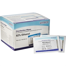 Desinfektionsserviet Vitrex 85% ethanol 14x19 cm 50 stk/pak