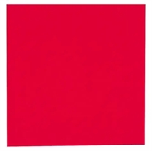 Serviet 40x40 cm rød farve, 1000 stk 1/8 fold, 3 lags.