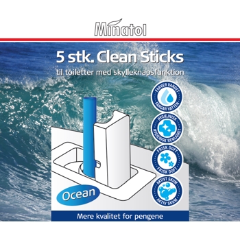 WC Clean sticks / Ocean/Hav Duft 5 stk/pak