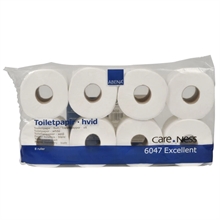 Toiletpapir, neutral, 3-lags, 34,2m hvid /16 sække