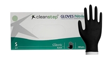 Nitrilhandsker, Cleanstep uden pudder Sort, Small 600 pakker/ pallekøb