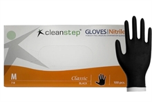 Nitrilhandsker, Cleanstep uden pudder Sort, Medium 600 pakker/ pallekøb