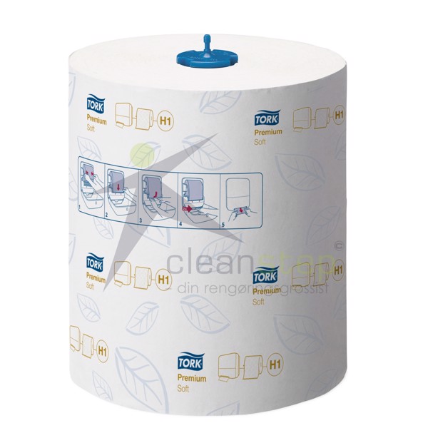 Tork 290016 Håndklæderuller Premium, Soft H1-matic, 6 ruller