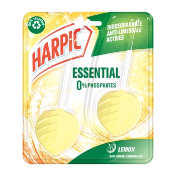Harpic Toiletblok Essential Lemon 2 stk