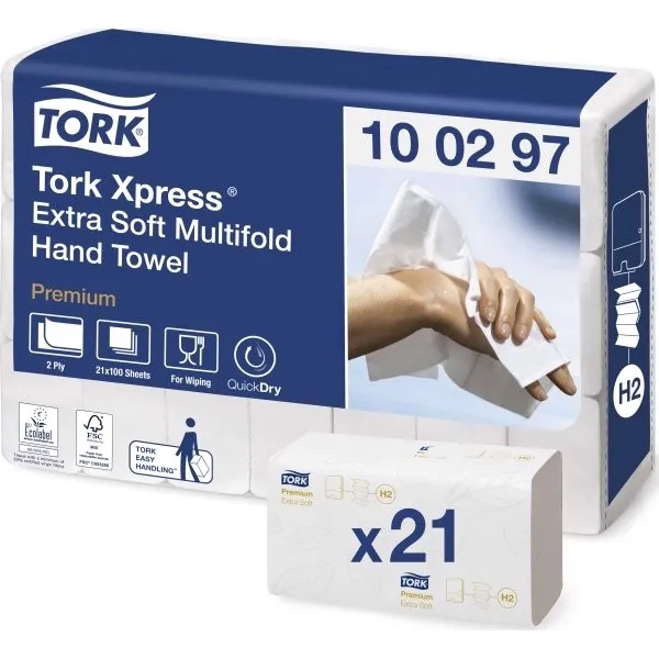 Tork Premium Extra soft, 4-fold H2 Xpress - 28 kolli
