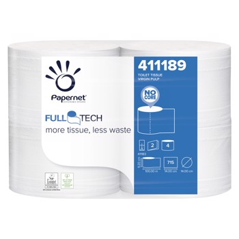Papernet Full Tech toiletpapir hvid 2 lags, 24 ruller