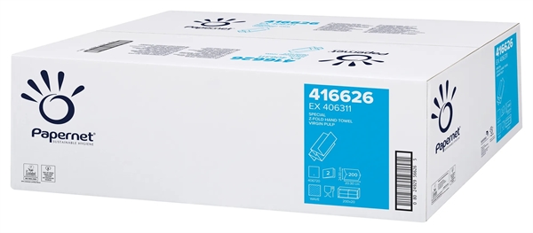 Håndklædeark hvid z-fold 2 lags 4000ark/kolli - 40 kolli - PALLEKØB