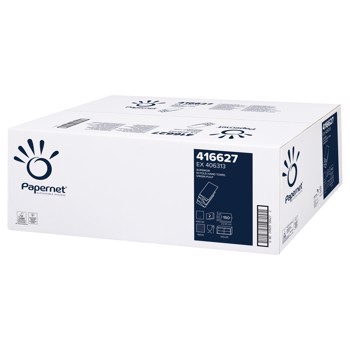 Papernet Håndklædeark W-Fold, 2 lags, 3000ark kolli / 36 kolli - PALLEKØB