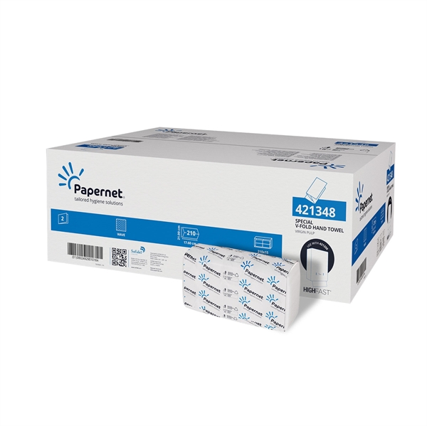 Papernet V fold, lille 2 lags 17,6cm, 3150 STK