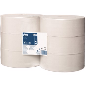 Tork T1 Jumbo toiletpapir,natur 1 lags, 2400 ark pr. rulle, 6 ruller/krt