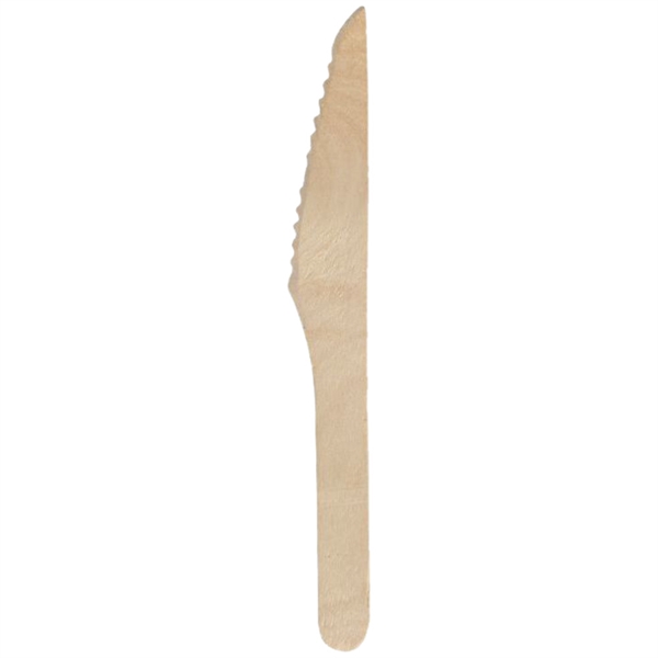Kniv, Gastro-Line, 16,5cm, brun, birketræ, 100 stk