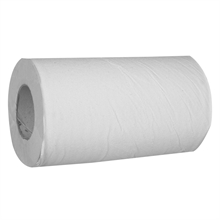 Håndklæderulle, Classic, neutral, 1-lags, Mini, 120m x 20cm, Ø13,5cm, hvid, 100% genbrugspapir, med spiralhylse