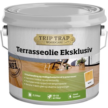 Trip Trap Terrasseolie eksklusiv Teak 2,5 liter