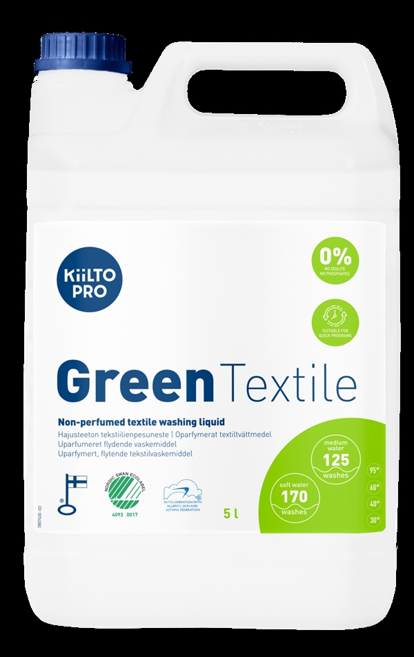 Kiilto Pro Green Liquid Textile Wash 5 l tøjvask Svanemærket
