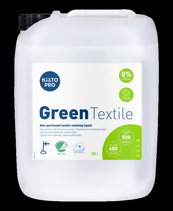 Kiilto Pro Green Liquid Textile Wash 20 l tøjvask Svanemærket