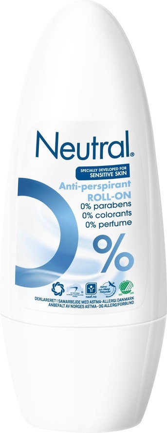 Neutral Anti-perspirant, 50 uden farve,parfume og parabener