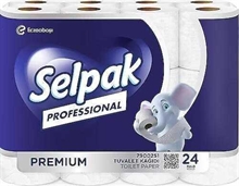 Toiletpapir Selpak pro hvid 3 lags, 72 rl, 18,40 meter