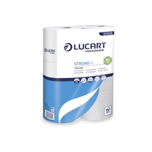 LUCART TOILETPAPIR, 2 lags 24m pr rulle 72 rl HVID