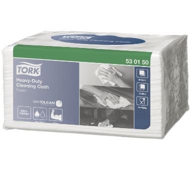 Tork Aftørringsklud W8 kraftig 1 lag hvid 38x32 cm 360 stk