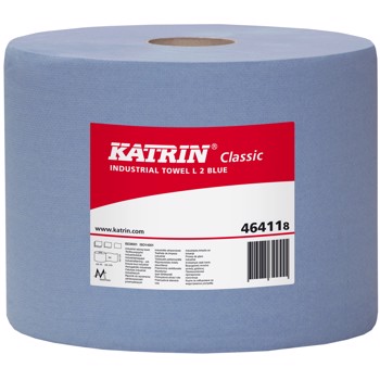 Katrin Classic L værkstedsruller, værkstedsruller, 2 lags, blå 380 x 22 cm, 2 ruller/kolli