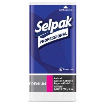 Selpak Prof premium AIRLAID Hvid 40x40cm 1lags 600stk/krt