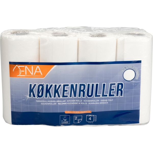 Køkkenrulle, ENA, 2-lags, 14,4m x 22cm 32 rl kolli