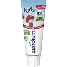 Tandpasta, Zendium Kids, 75 ml, 0-5 år, 1000 ppm  12stk/kolli