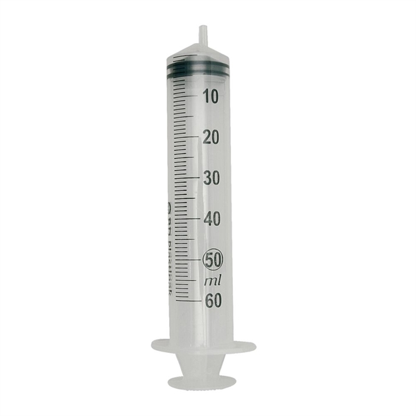 Sprøjte, BD Plastipak, transparent, 50/60 ml, luer, excentrisk, 3 komponent, steril, engangs