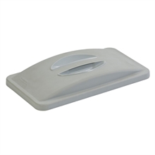 Plast låg, Rubbermaid,lukket grå