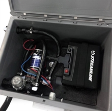 Streambox™ Mini Pump Kit 100psi with flow contr, lithiu + charger 