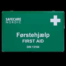 Førstehjælpskasse SafeCare, Grøn med indhold