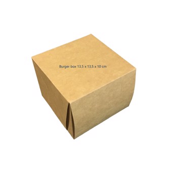 Burgerbox 13,5x13,5x10,5 cm 100 stk brun 