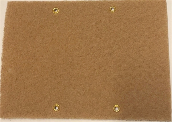 Bronze Uld, rengøringspad, Streamline® Scrub Wool Pad, 4 HOLES