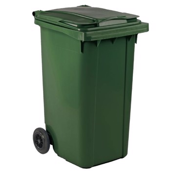 Mini-affaldscontainer, grøn, 240 l