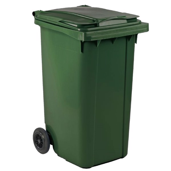 Mini-affaldscontainer, grøn, 360 l